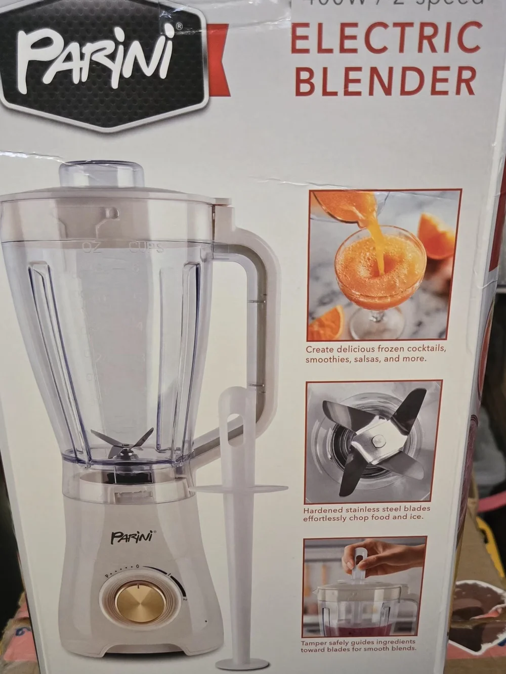Parini Countertop Blender - Classic White Finish